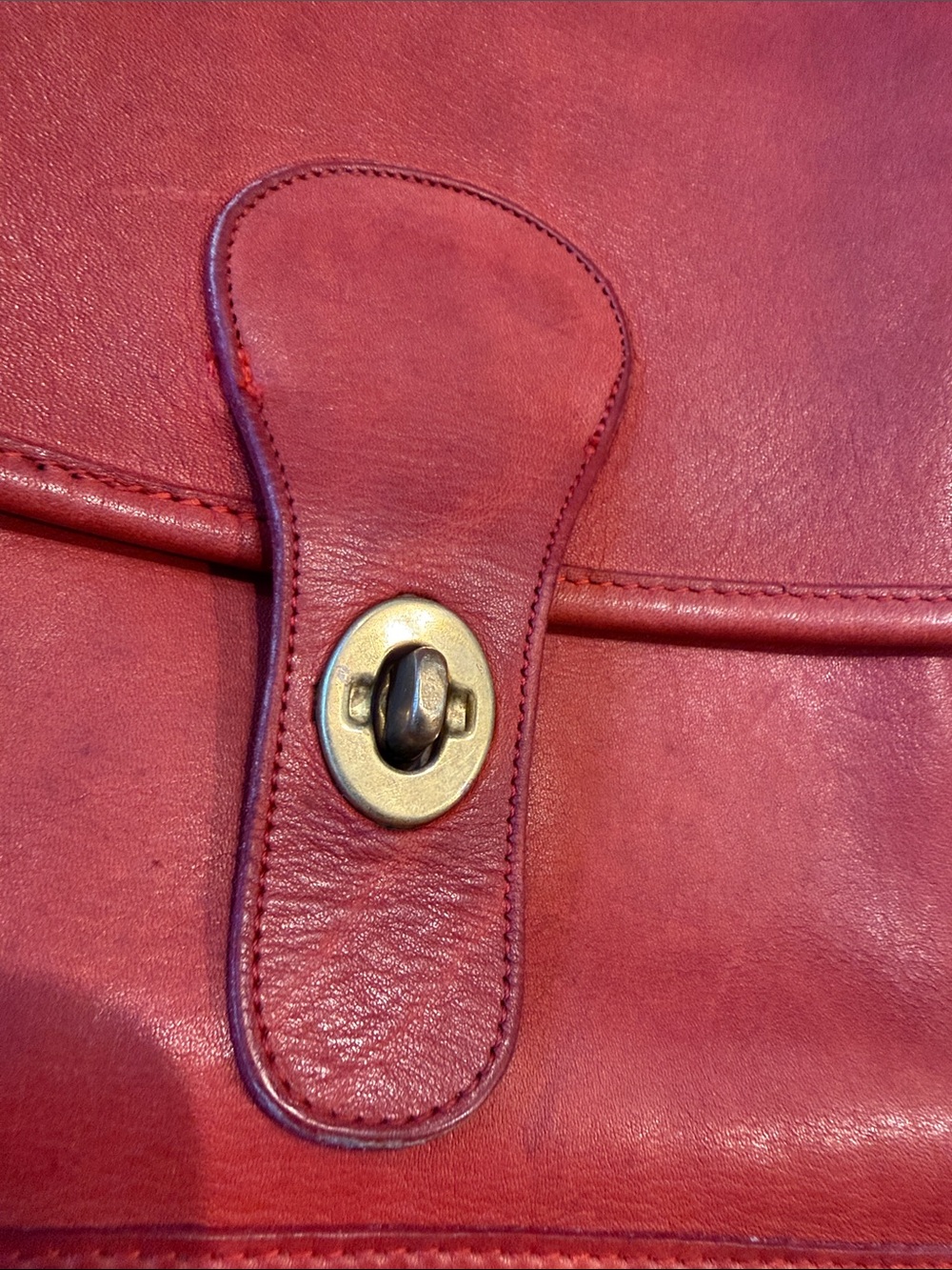 Vintage Coach Court Bag (Red) - Gem